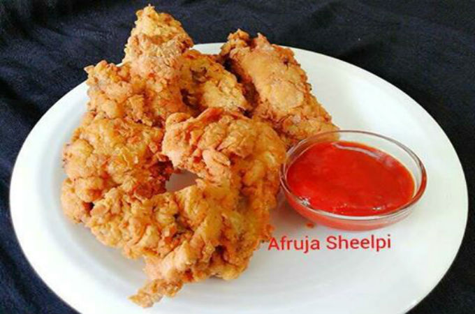 ক্রিস্পি ফ্রায়েড চিকেন