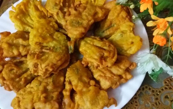 কুমড়া ফুলের বড়া!