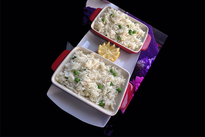 সিম্পল মটরশুঁটি পোলাউ