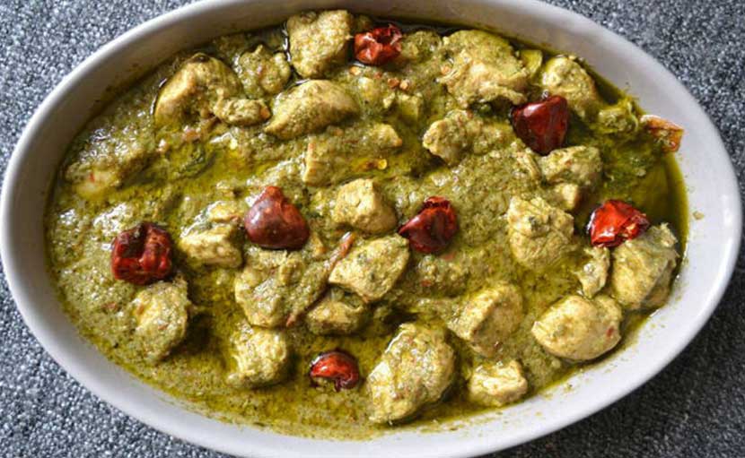 পালং শাক দিয়ে মুরগি ভুনা!