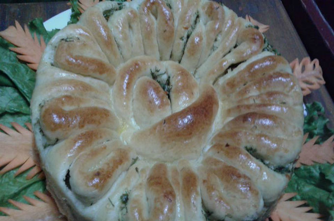 গার্লিক ফ্লাওয়ার ব্রেড